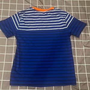 Polo Boys stripped Tee. Size S (8). Royal/ Orange/ white /Navy.